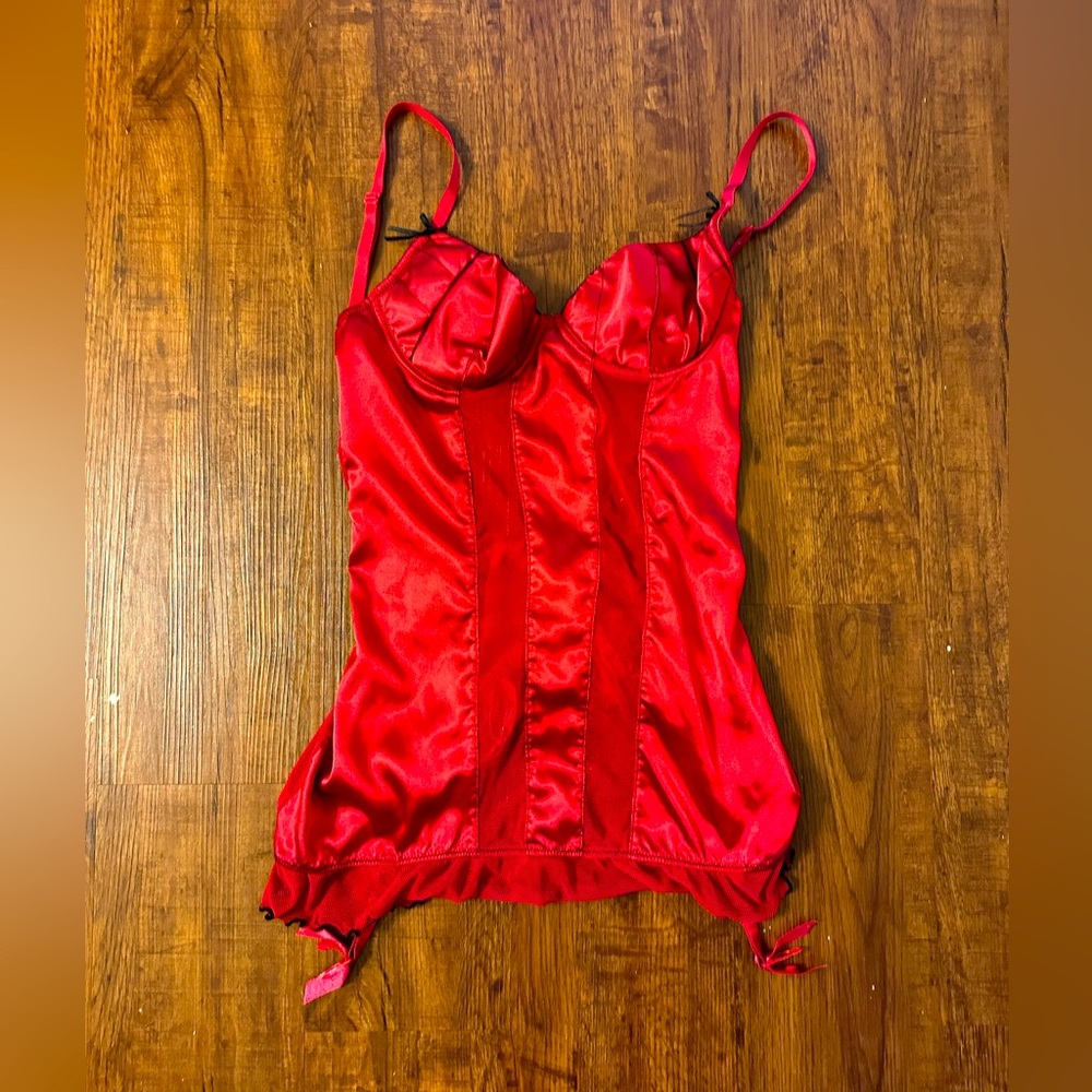 Stunning Red Frederick’s of Hollywood Lingerie Dress